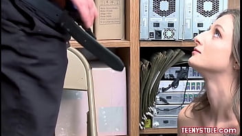Preview 3 of Porn Yo Yo Neckn - Teen shoplifter needs to fuck dirty officer once again