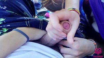 Preview 3 of Fist Tube Naked - Mountain walk with double blowjob