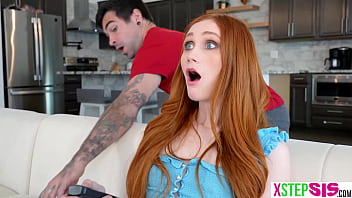 Preview 2 of Beautiful Bid Ass - Pranking his tiny stepsister teen got huge cock stepbro laid