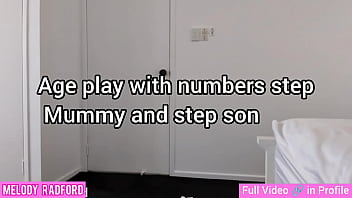 Preview 1 of African Donks - Age play with numbers step Mummy and step son Melody Radford Porn