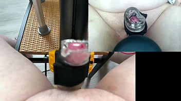 Preview 2 of College Tribbing - Strangers ride my cock with my Handy streaming online