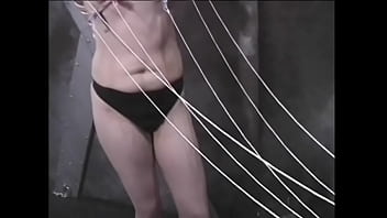 Preview 3 of Granny Heavy Makeup Smoke - Cute lesbians have nipple clamps and humiliated by their experienced mistresses
