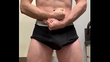 Preview 3 of Live Fuck On Tv Show - Morning muscle flex