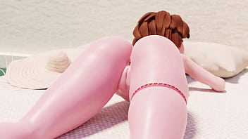 Preview 4 of Rolply Family Sex - A depraved 3D MILF is ravaged by a man under the blazing sun by the pool,  taking repeated cumshots in her dripping pussy and anal in this sizzling,  animated erotic spectacle