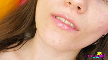 Preview 4 of Air Hotels Sex - Charming brunette model naked close-up