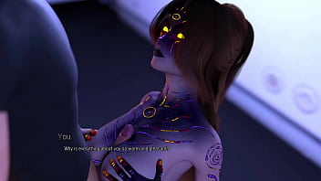Preview 4 of Bangala Xxxbid - Projekt Passion | Busty Cyberpunk Witch with Big Ass Gets Anal Fucking by Large Cock with Cumshot