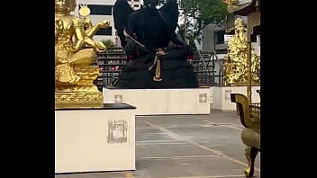 Preview 1 of Small Girkd - Not my idea of Buddha. I certainly don&rsquo_t want my picture under him... I like my happy life?
