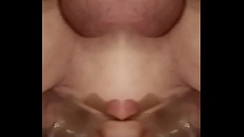 Preview 1 of Xxxeduo - MIRRanuz BARBIE purple ponytail her legs trap my balls as her head DPs my anus with FORESKIN then Knot dildos  M68a 20250209
