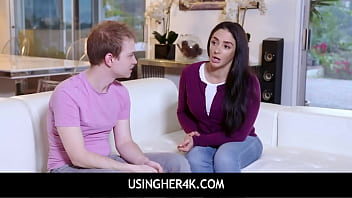 Preview 1 of Futt Bsl - UsingHer4K  -  StepBrother Uses Phone Addicted Body to Please His Every Sexual Desire! - Chloe Cherry