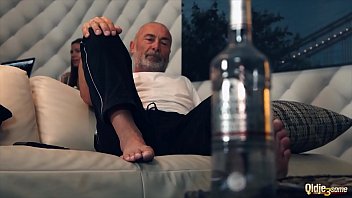 Preview 1 of Illusive Lust - Two teen girlfriend share old guy dick and lick his cum
