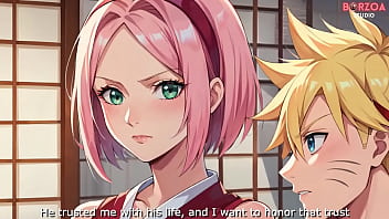 Preview 2 of Japan Naked In Clas - Sakura Haruno and Boruto - Movie - (3D/Hentai)