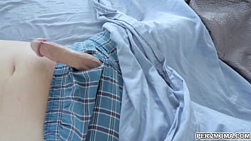 Preview 1 of Spit Enema - Elle starts filming her stepsons cock and sucks him
