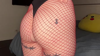 Preview 1 of Xxxsaxvibyo - SEXY TIGHT FISHNETS AND JIGGLY ASS [PREVIEW]