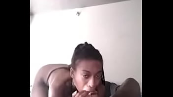 Preview 2 of Tiny Eboney Destroyed Bbc - Suck till I cum in her mouth