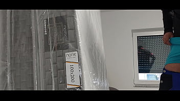 Preview 4 of Repe Sex Wap Com - masturbation on the new mattress and licking the sperm from the foil