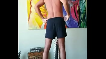 Preview 2 of Samantha Blue Film Videos - Pervy PapiFachero loves jock day at the gym! Love working out in these and getting nice and sweaty,  love the smell of my ...