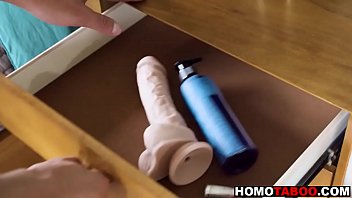 Preview 1 of Mother Son Incest Blowjob - Gay step-brothers threesome fuck lucky guy
