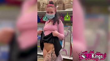 Preview 1 of Teenxx Cc - Teen goes on a shopping spree... Before her PUBLIC EXHIBITION SPREE!