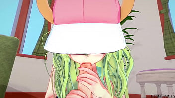 Preview 1 of Sauna Sex And Zeng - Miss Kobayashi&#039_s Dragon Maid Hentai: Lucoa Rides A Huge Cock