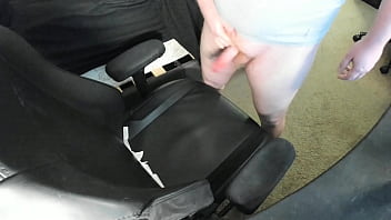 Preview 4 of Xxnxx My Mom - GINGER EXPLODES HUGE CUM LOAD ON CHAIR