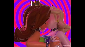 Preview 3 of Westidin Long Sheesn Sex - Daisy &amp_ Rosalina Kissing