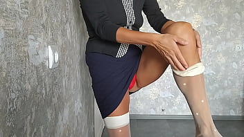 Preview 1 of Breast Milk To Old - Granny show sexy string thong massage big naturai tits masturbation in undies .