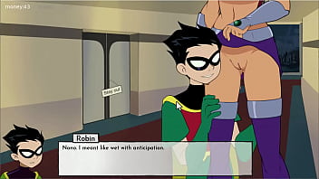 Preview 4 of Jerking Femdom - 18Titans Episode 41 - Good Time with StarFire