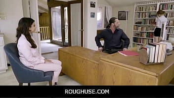 Preview 2 of Busty Natural With Heart Pussy - RoughUse -Freeuse Fucking My New Teen Employee At Work - Cierra Bell,  Violet Starr,  Jack Vegas