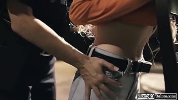 Preview 1 of Woman Boyisex - Milf officer dominates and rims a vandal