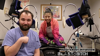 Preview 4 of Dick Puck - Raya Nguyen Sucks Dick And Gets Fingered By Doctor