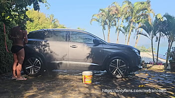 Preview 1 of Sau A - Nude car wash