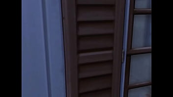 Preview 1 of Ghathavi Hung The Window - I found a cool place to fuck my girlfriend