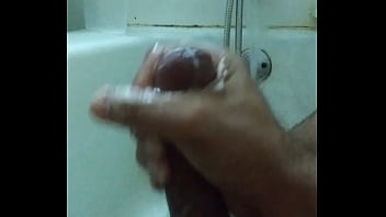 Preview 3 of Mom Catches Son Shower - Fat nut by me,  self made