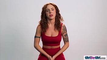 Preview 1 of Guiness World Record Fucking - Busty redhead Lumi Ray toying for orgasm