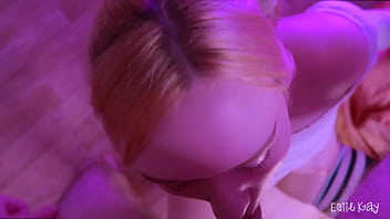 Preview 1 of India In Stage - Yummy sloppy blowjob and Anal for Thick Thighs Redhead -- Estie Kay