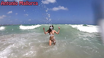 Preview 2 of World Largest Dildo - Having Fun With Hot Italian Girl On A Nude Beach