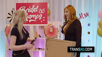 Preview 1 of Amiga Anal Mexicana - Naughty trans slut Izzy Wilde fucks a bride and her friend