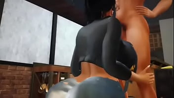 Preview 1 of Naya Tk - The hot x Sims 4 Anna give break blowjob