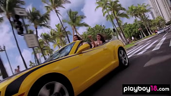 Preview 1 of Latin Gf Group Sexed - Naked badass Talor Paige and her big boobed GFs take a fly on a glider