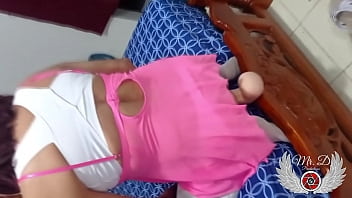 Preview 1 of Bnatlhna - Caught sticking a big dildo up my ass. The young guy ends up fucking me very well with his big cock