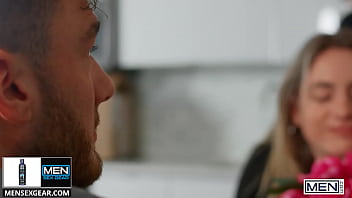 Preview 1 of Suhagraat Porn Com - Naughty (Ashton Summers) Gives (William Seed) A Blowjob Under The Table While Hes Eating - Men - Follow and watch William Seed at www.men.com/william
