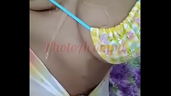Preview 2 of Black Mom White Son Story - Acompanhante massageando os seios