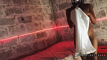 Preview 3 of Saudi Arab Beauty - ebony babe giving a hot blow job, fingering her pussy with a vibrator