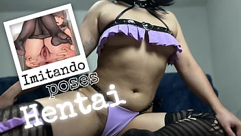 Preview 4 of Shrima Thomas - Imitando poses Hentai | Anal version Astarioth