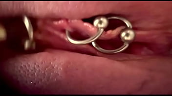 Preview 2 of Casey Bat Belle - Extreme Close Up Rubbing My Pierced Clit by MakeUp Brush and Huge Orgasm make me completely Wet my Pussy