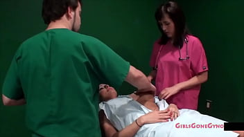 Preview 2 of Fille Battue - Lola Lynn Gets Felt Up By Student Inters Bruno &amp_ Tina Lee Comet While Doctor Tampa Tired To Do Clinicals With His Stupid Interns EXCLUSIVELY on GirlsGoneGyno!  Reup