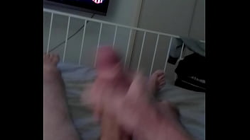 Preview 2 of Spit Lip Kiss - Uncut solo money shot,  this Aussie loves Harlem action