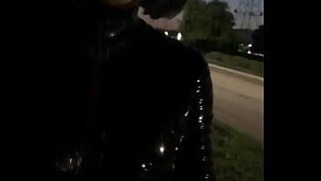 Preview 4 of Make Him A Sissy Bitch Dating - CD in latex walking with vrbirator