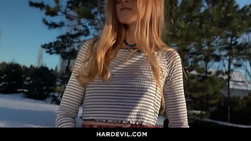 Preview 1 of Stepsister Rape Pussy - Cum loving cute teen Ivi Rein wants to fuck with Vince Karter