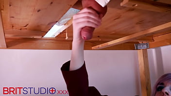 Preview 4 of Olg Gils India - Massive Cumshot Student Milking Table